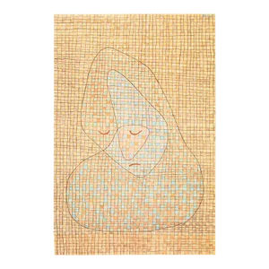 1989 After Paul Klee "Mourning", Full-Color Print From France
