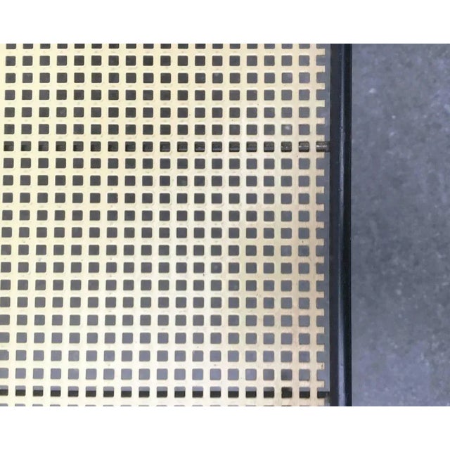 Black Mid-Century Modern Minimalist Perforated Metal Bar Serving Cart, 1960s For Sale - Image 8 of 18