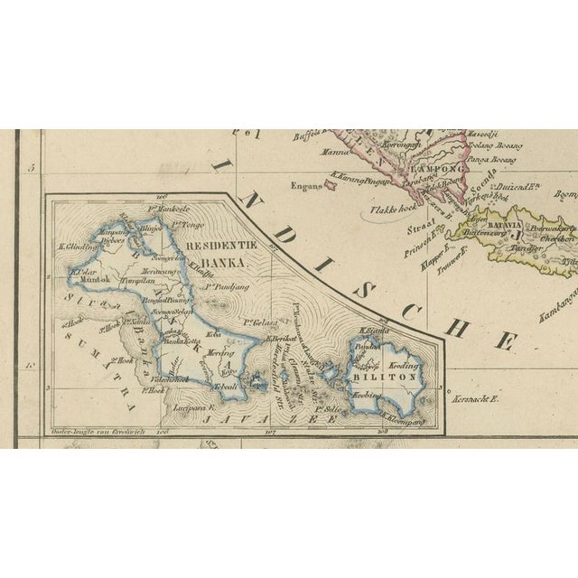 Netherlands East Indies Map with Java Inset from Nieuwe Hand-Atlas, 1876 For Sale - Image 6 of 10