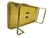 1970s Lane Furniture Lemon Yellow Lacquered Wood Coffee Table With Brass-Tone Metal Base For Sale - Image 10 of 13