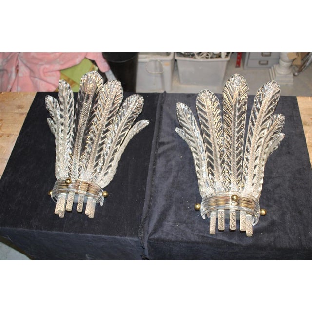 Blue Catalogue Wall Lights from Venini, 1930s, Set of 2, in Good conditions. Designed 1920 to 1949 This piece has an...