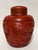 Antique Chinese Red Lacquer Covered Jar For Sale - Image 4 of 12