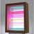 Chromolapse wall light by studio lampent dimensions: d 35 x w 45 x h 12.5 cm materials: acrylic sheets, oak frame, led...