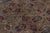 Textile Hand-Knotted Antique Tehranian Persian Rug in Royal Blue, Wine & Beige Floral Pattern For Sale - Image 7 of 9