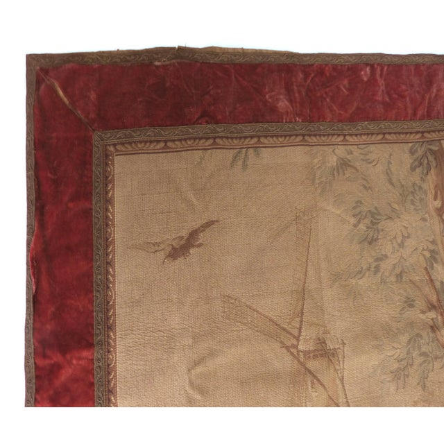 1920s 1920s Vintage Tapestry Wall Hanging For Sale - Image 5 of 12