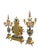 Imperial Brevettato Italian Bronze & Marble Candelabras & Mantle Clock Set- 3 Pieces For Sale - Image 10 of 12