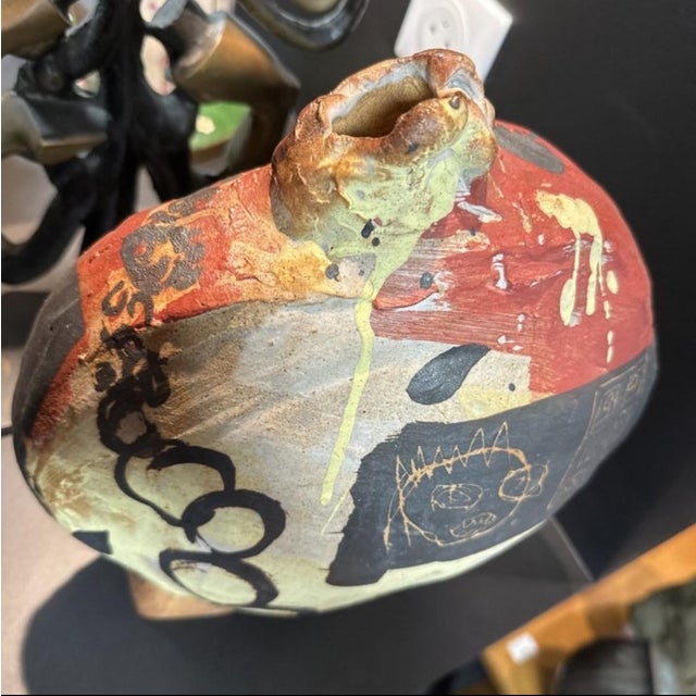 Ceramic Gourd Vase by Fred Garcia for La Borne, 1990s For Sale - Image 3 of 8