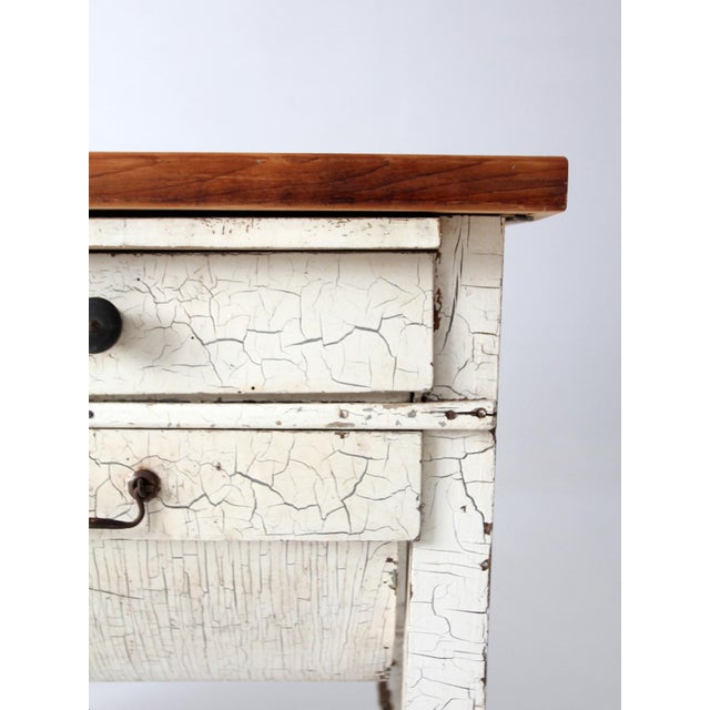 Wood Antique Baker's Table For Sale - Image 7 of 18