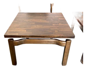 1970s Mid Century Modern Jens Risom Style Walnut and Laminate Floating Coffee/Side Table