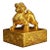 Late 19th Century Gilt Bronze Qilin Seal Stamp, Mythical Beast Figure, 650g For Sale