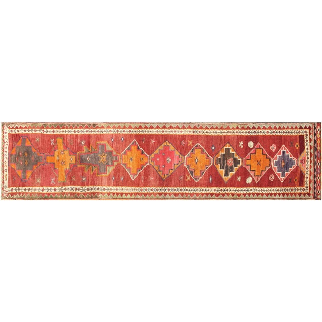 1960s Turkish Oushak Runner For Sale