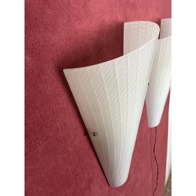 Large Murano Glass Wall Lamps, 1980s, Set of 2 For Sale - Image 4 of 13
