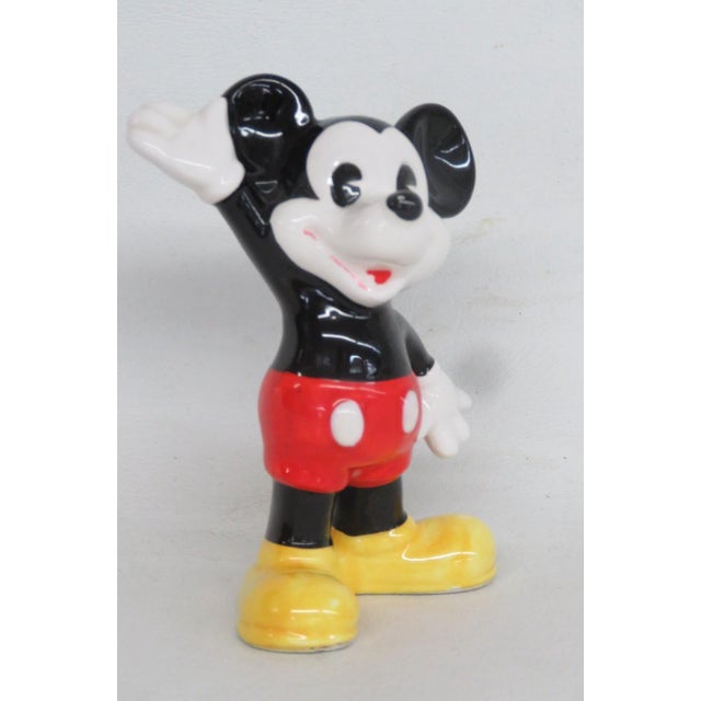 1960s Ceramic Mickey Mouse Figurine Made in Japan for Walt Disney Productions 4833b For Sale - Image 5 of 16