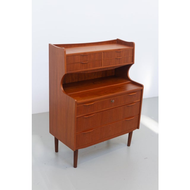Mid-Century Danish Teak Vanity Dresser, 1960s For Sale - Image 6 of 18