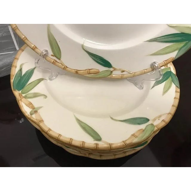 1950s Pristine 42-Pc Mid Century Maruta Ware "Tropicana" Dinnerware Set - Hand Painted Bamboo Art of the Table For Sale - Image 5 of 11