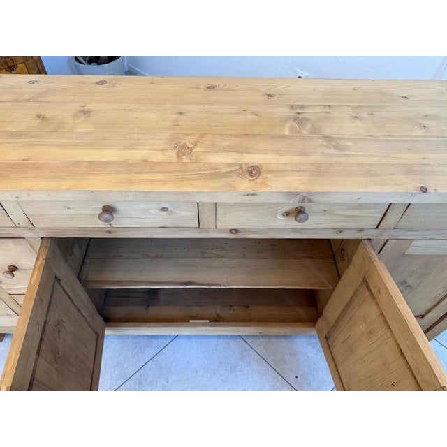Antique Apothecary Shop Cabinet in Softwood For Sale - Image 9 of 11