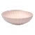 Large Blush-Pink Fluted Ceramic Bowl For Sale