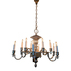 12 Light Silver Chandelier