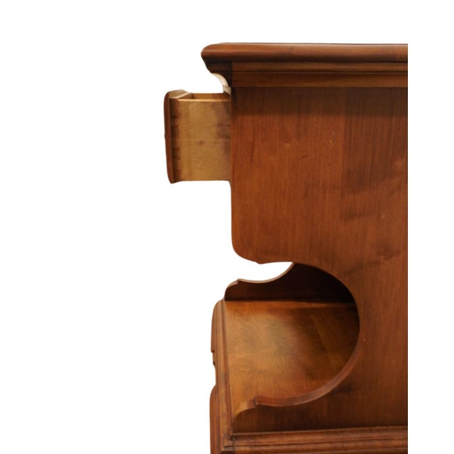 Pennsylvania House Solid Hard Rock Maple Colonial Early American 21" Open Cabinet Nightstand 13-2003 For Sale In Kansas City - Image 6 of 12