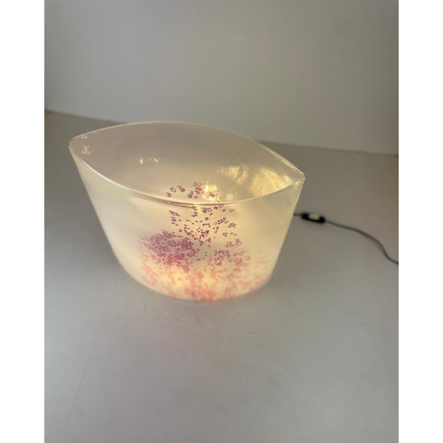 Glass Large Vintage Table Lamp by R. Toso for Leucos, 1980s For Sale - Image 7 of 18