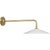 Modern Amber Lewis for Visual Comfort Signature Ponce 9" Articulating Sconce in Hand-Rubbed Antique Brass with Milk White Glass Shade For Sale - Image 3 of 12