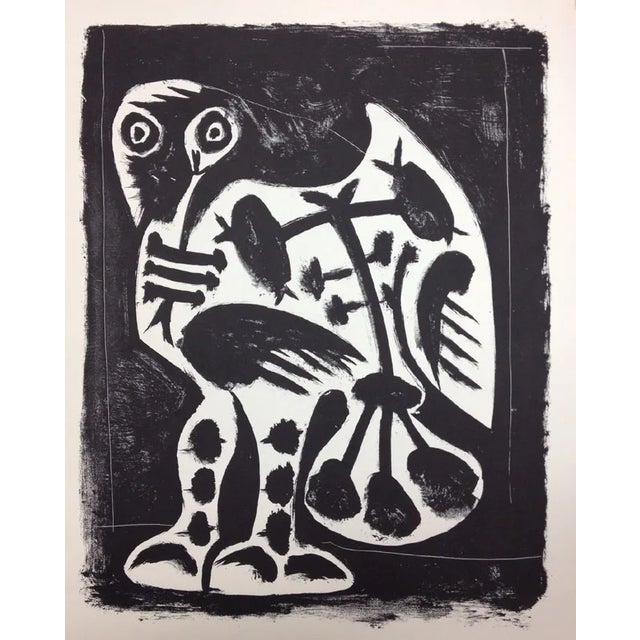Artist: Pablo Picasso Country: Spain Title: The Great Owl Medium: Lithograph Paper Size: 17 x 14 inch Published: 1959 by...