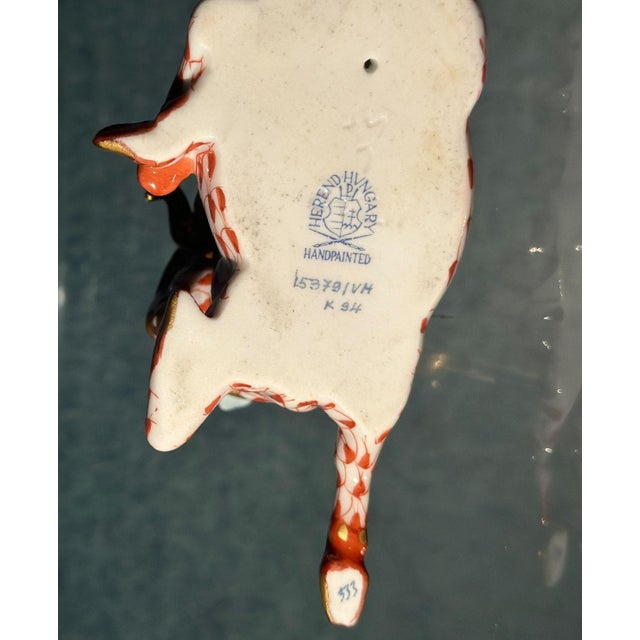 Set of Four Herend Hungary Porcelain Animal Figurines For Sale In Los Angeles - Image 6 of 6