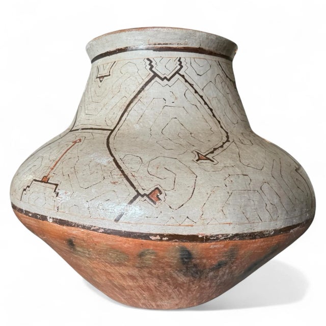 Tribal Extraordinary Large Shipibo Vessel For Sale - Image 3 of 6
