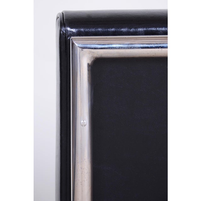 Bauhaus Leather Armchair, Czechia, 1930s For Sale - Image 11 of 13