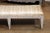 Wood Swedish Neoclassical Style 1880s Painted Wood Bench with Carved Waterleaf Motifs For Sale - Image 7 of 12
