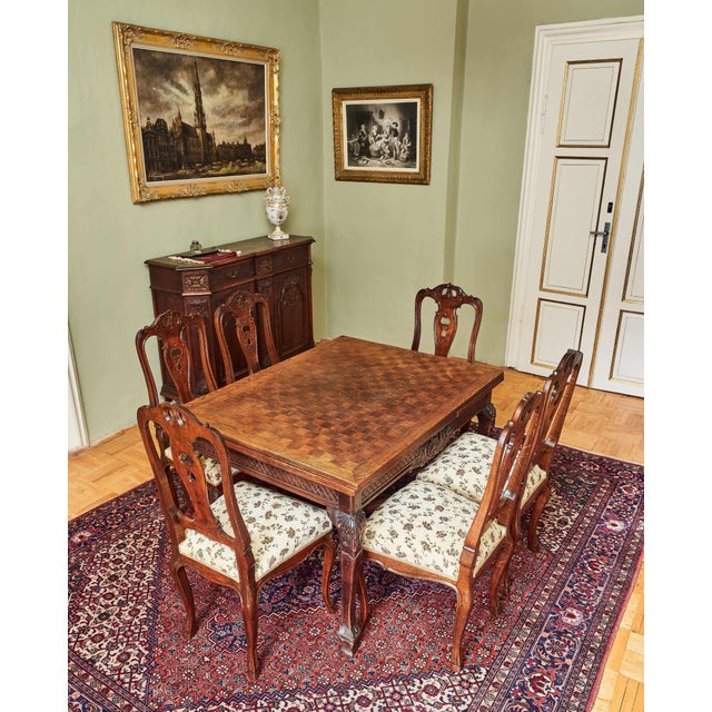 Neo-Rococo Chairs from Liège, Set of 6 For Sale - Image 9 of 15