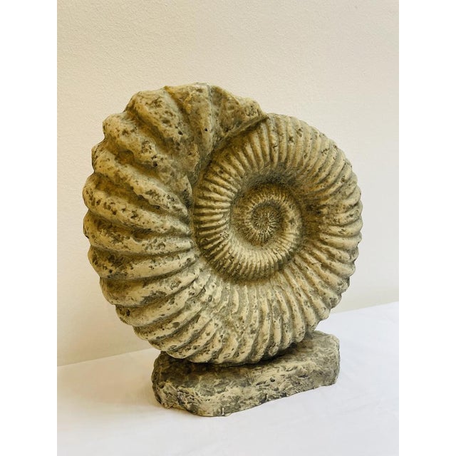 Beige Large Ammonite Shaped Vase, 1980s For Sale - Image 8 of 10