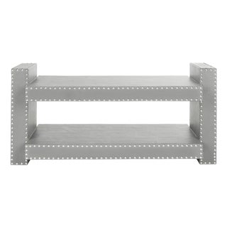 Garson 1 Shelf Accent Table in Grey For Sale
