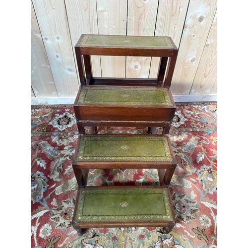 English-Style Library Step Stool For Sale - Image 3 of 11
