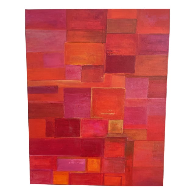 C. Barete, Abstract Fragments, 21st Century, Oil on Canvas For Sale