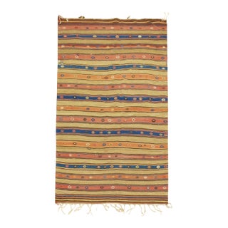 Antique Turkish Kilim - 5' x 8' For Sale
