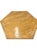 Hollywood Regency Large Wood Table With Rattan Base For Sale - Image 3 of 8