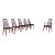 1960s Danish Modern Teak Dining Chairs by to Niels Koefoed Set of- 6 For Sale