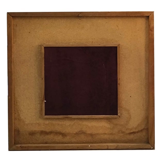 Square Cork Wall Mirror, Italy, 1970s For Sale - Image 4 of 7