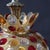 1960s Mid Century Modern Chunk Polychrome Jewel & Gilt Frame Hanging Light For Sale - Image 5 of 8