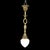 Metal Bradley & Hubbard Inspired Neoclassical Brass Pendant Light C1920 For Sale - Image 7 of 8