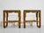 Vintage Palm Beach 2 Strand Rattan Bamboo Side Tables Style of Franco Albini - Set of 2 For Sale - Image 4 of 10