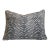 Charcoal Gray & Cream Animal Tiger Stripe Feather/Down Pillow 24” X 18” For Sale