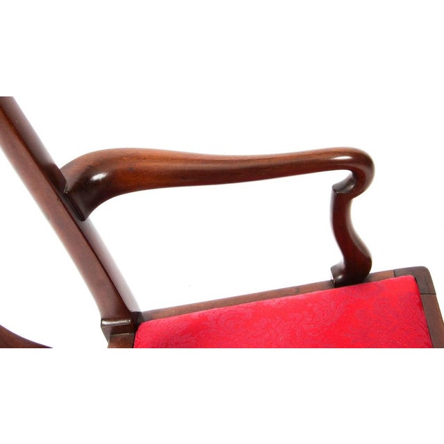 Brown 20th Century Queen Anne Revival Mahogany Child's Chair For Sale - Image 8 of 12