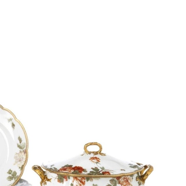 Porcelain Dinner Service from Limoges, Set of 79 For Sale - Image 4 of 6