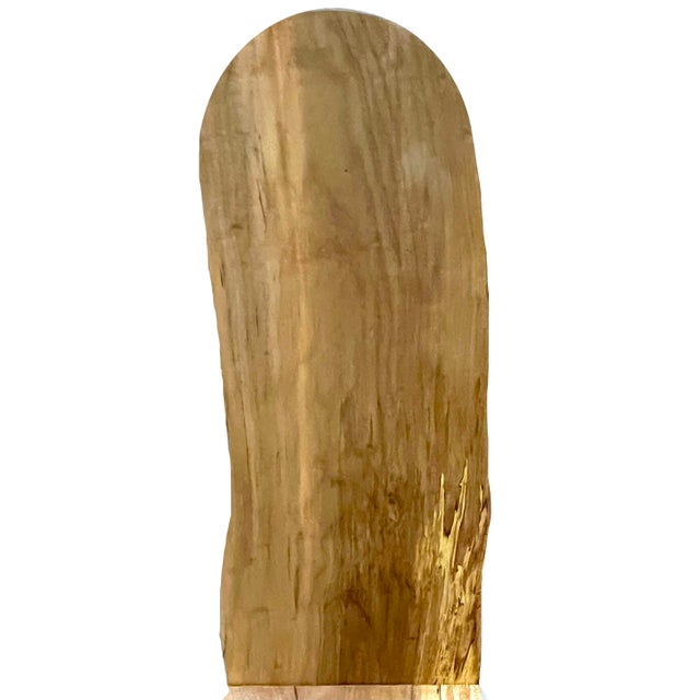 American Live Edge Solid Maple Plank Chair - Handcrafted by Montana Rancher For Sale - Image 3 of 10