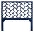Silas Headboard Queen - Navy For Sale