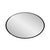 Black Steele Oval Mirror For Sale - Image 8 of 11