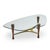Mid 20th Century Edward Wormley for Dunbar Model 5309 Mid Century Brass and Rosewood Coffee Table For Sale - Image 5 of 9