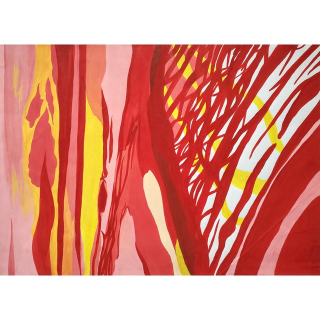 This is a brilliant original abstract piece, size 16" x 11.5" on paper. The colors just pop! This would make a wonderful...